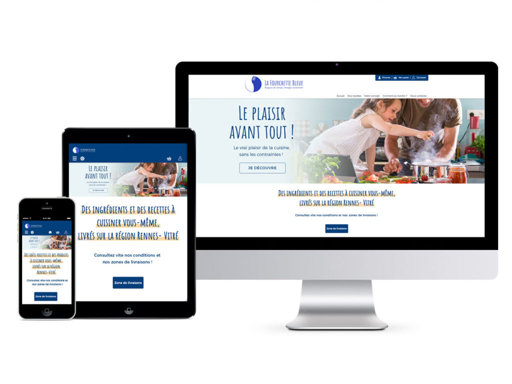 Responsive design La Fourchette Bleue