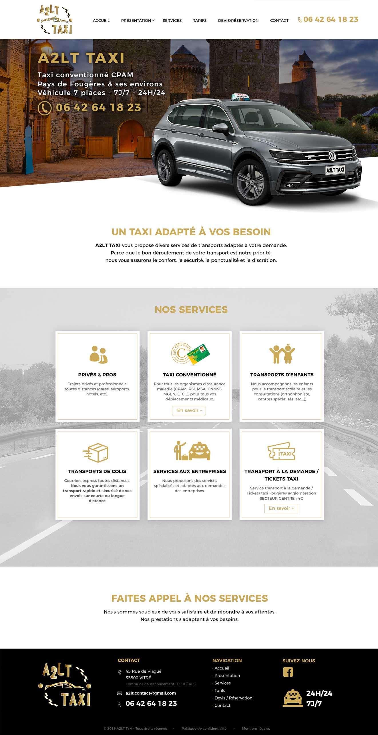 webdesign A2LT Taxi